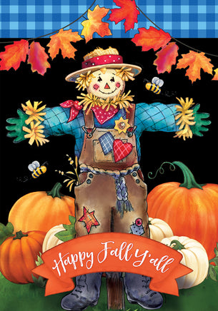 Custom Decor Scarecrow on Black 4681 Decorative Flag 4681FL Flags
