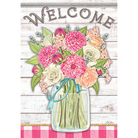 Carson Beautiful Bouquet Glittertrends 46835  Carson Garden Flag 12.5" x 18" '46835 Flags