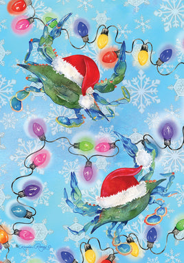 Custom Decor Christmas Crabs 4696 Decorative Flag 4696FL Flags