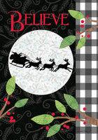 Custom Decor Moonlight Sleigh 4711 Decorative Flag 4711FL Flags