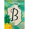Carson Palms & Floral Monogram B Dura Soft 49265  Carson Garden Flag 12.5