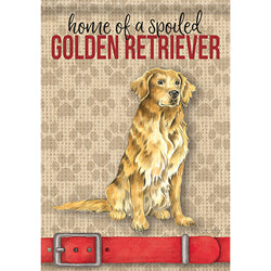 Carson Spoiled Golden Retriever 49684 Carson Garden Flag 12.5" x 18" '49684 Flags