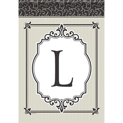 Carson Timeless Details Monogram L 49698 Carson Garden Flag 12.5" x 18" '49698 Flags