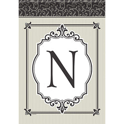 Carson Timeless Details Monogram N 49700 Carson Garden Flag 12.5" x 18" '49700 Flags