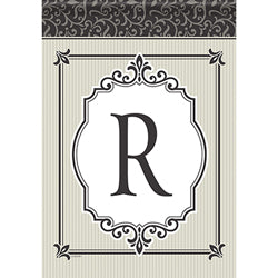 Carson Timeless Details Monogram R 49702 Carson Garden Flag 12.5" x 18" '49702 Flags