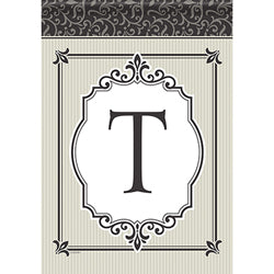 Carson Timeless Details Monogram T 49704 Carson Garden Flag 12.5" x 18" '49704 Flags