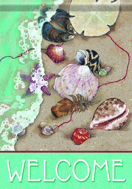 Carson Welcome Shells 46466  Carson Garden Flag 12.5" x 18" '46466 Flags