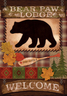 Custom Decor Welcome Bear 2523 Decorative Flag 2523FL Flags