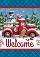 Custom Decor Winter Truck 3401 Decorative Flag 3401FL Flags