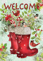Custom Decor Santa Boots 3873 Decorative Flag 3873FL Flags