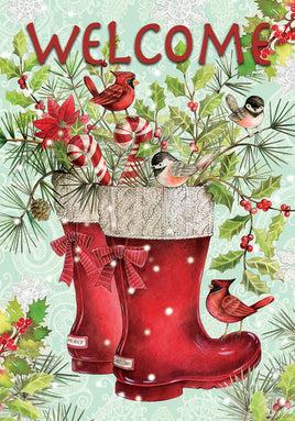 Custom Decor Santa Boots 3873 Decorative Flag 3873FL Flags
