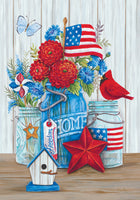 Custom Decor Patriotic Still Life 3987 Decorative Flag 3987FL Flags